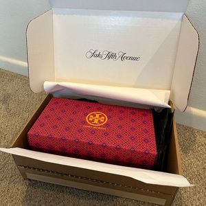 Tory Burch Black Shearling 70's Cork Sole Clog Mule NWT 7